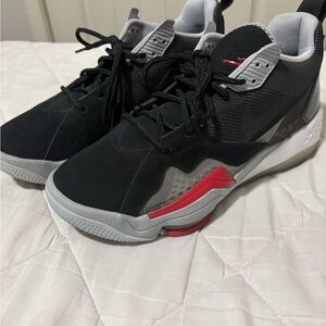 Jordan Athletic Shoes Black and Red